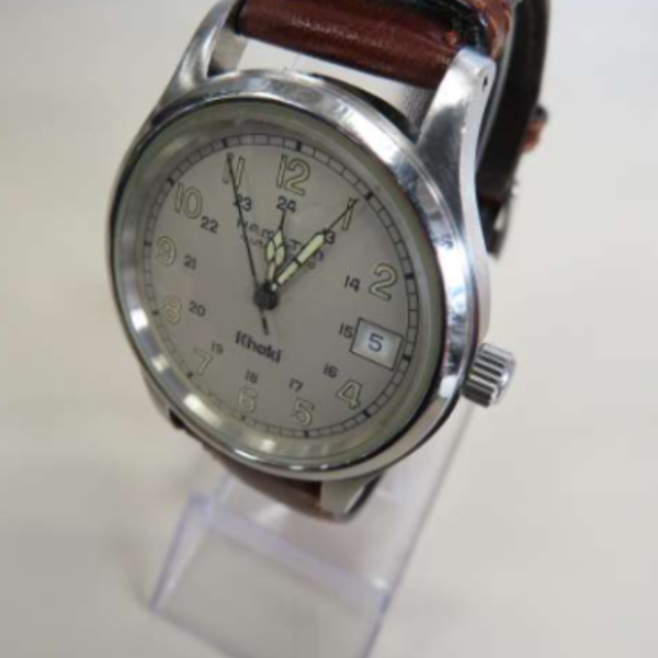 Hamilton Khaki Field 9721B Automatic Winding Silver Black Automatic ...