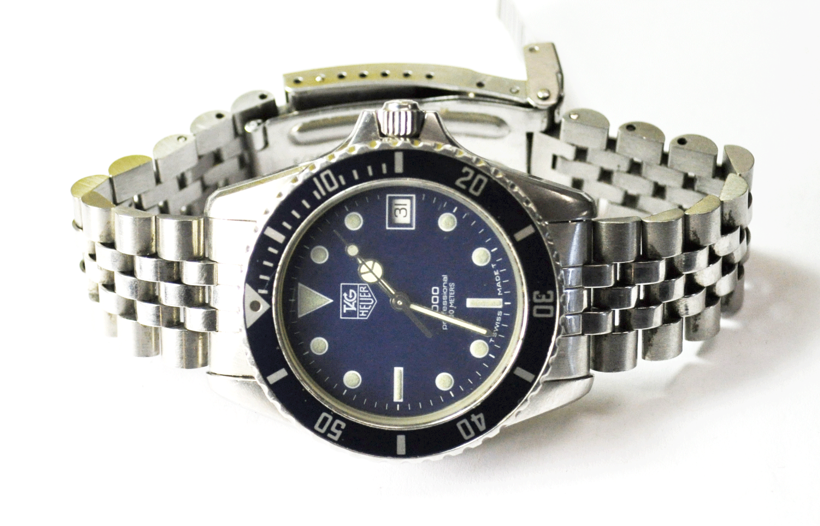 WTS]TAG Heuer Vintage Professional 1000 Diving Watch Blue 980.613N