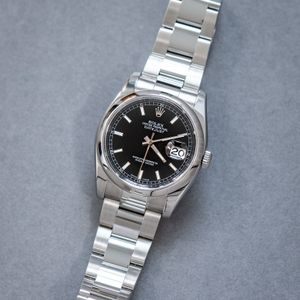 FS: Rolex Datejust 116200 - Black Dial/Roulette Date Wheel - Full