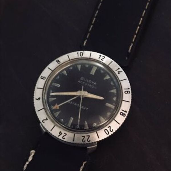 Vintage Bulova Accutron 214 Astronaut M9 Watch Black Dial WatchCharts Marketplace