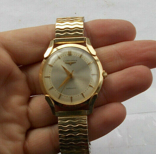 RARE Vintage Men s Longines Automatic Watch Wristwatch 14K Gold