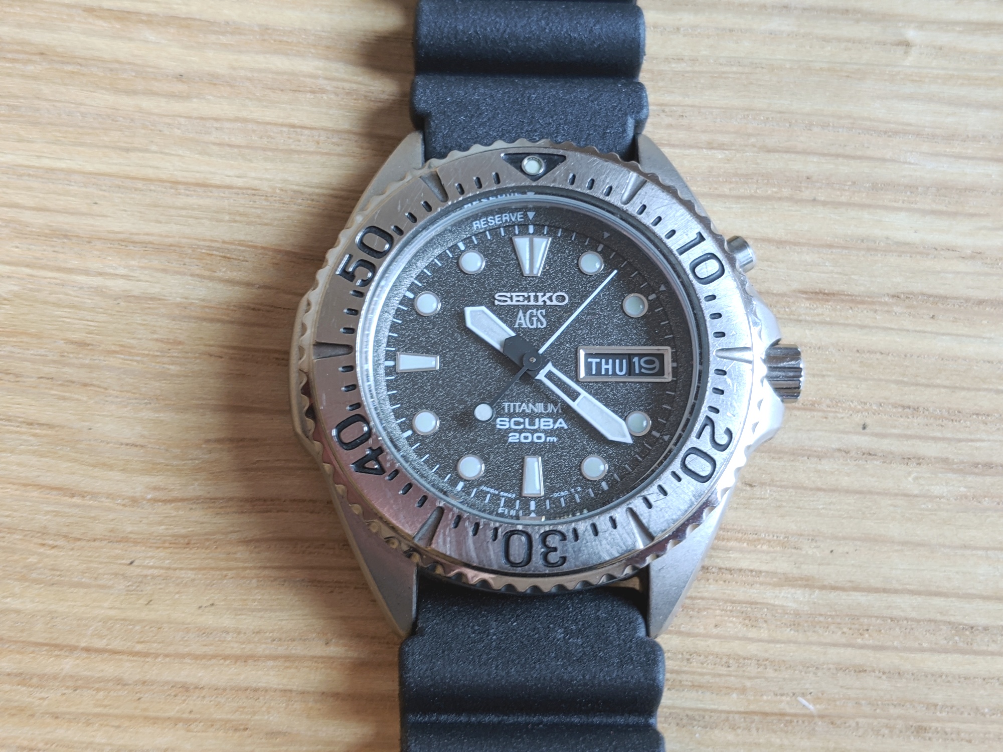 Seiko SBCZ005 Gray Ghost Titanium Kinetic Diver, new capacitor | WatchCharts