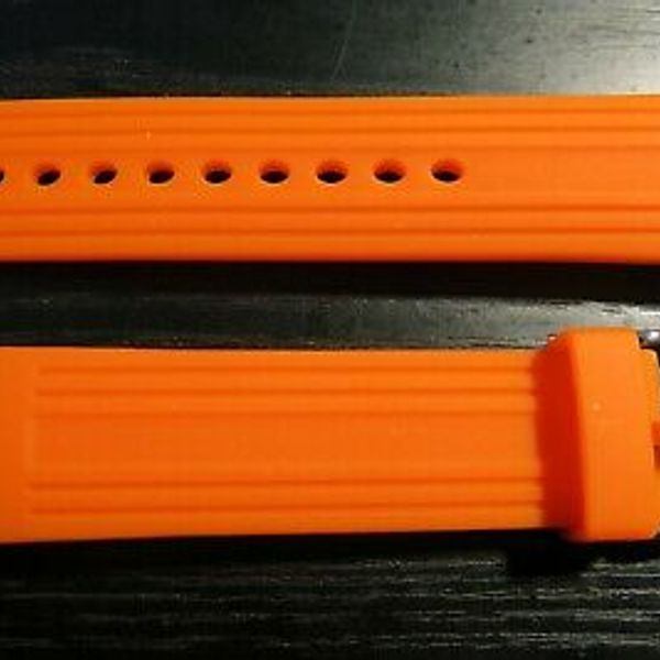 ORIGINAL SWATCH STRAP FOR RETROGRADE BRING BACK YRS 405 SILICONE ORANGE NEW WatchCharts
