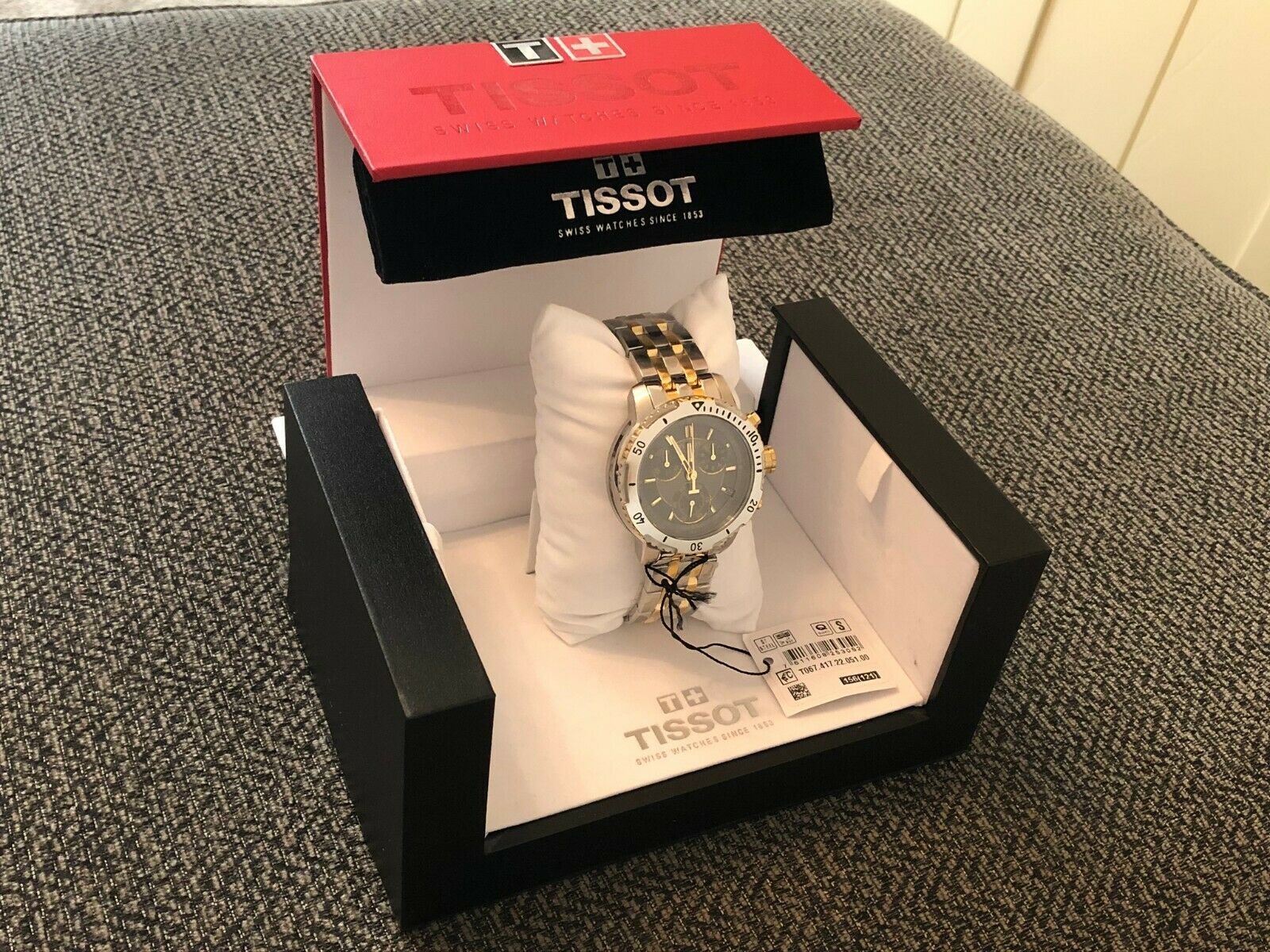 Tissot PRS200 Gold Authentic Chronograph Watch T067.417.22.051.00