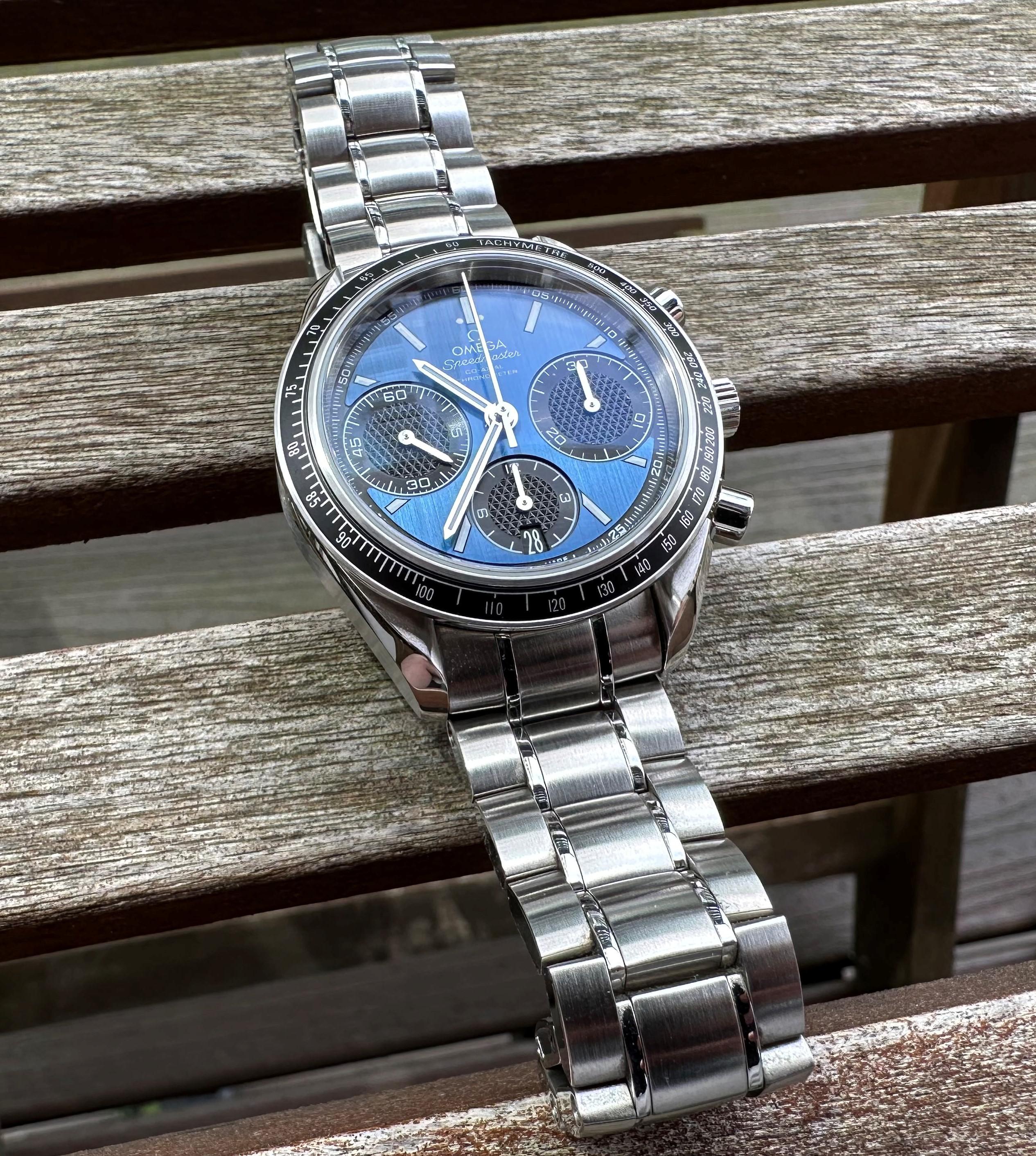 WTS Omega Speedmaster Racing Blue UK WatchCharts Marketplace