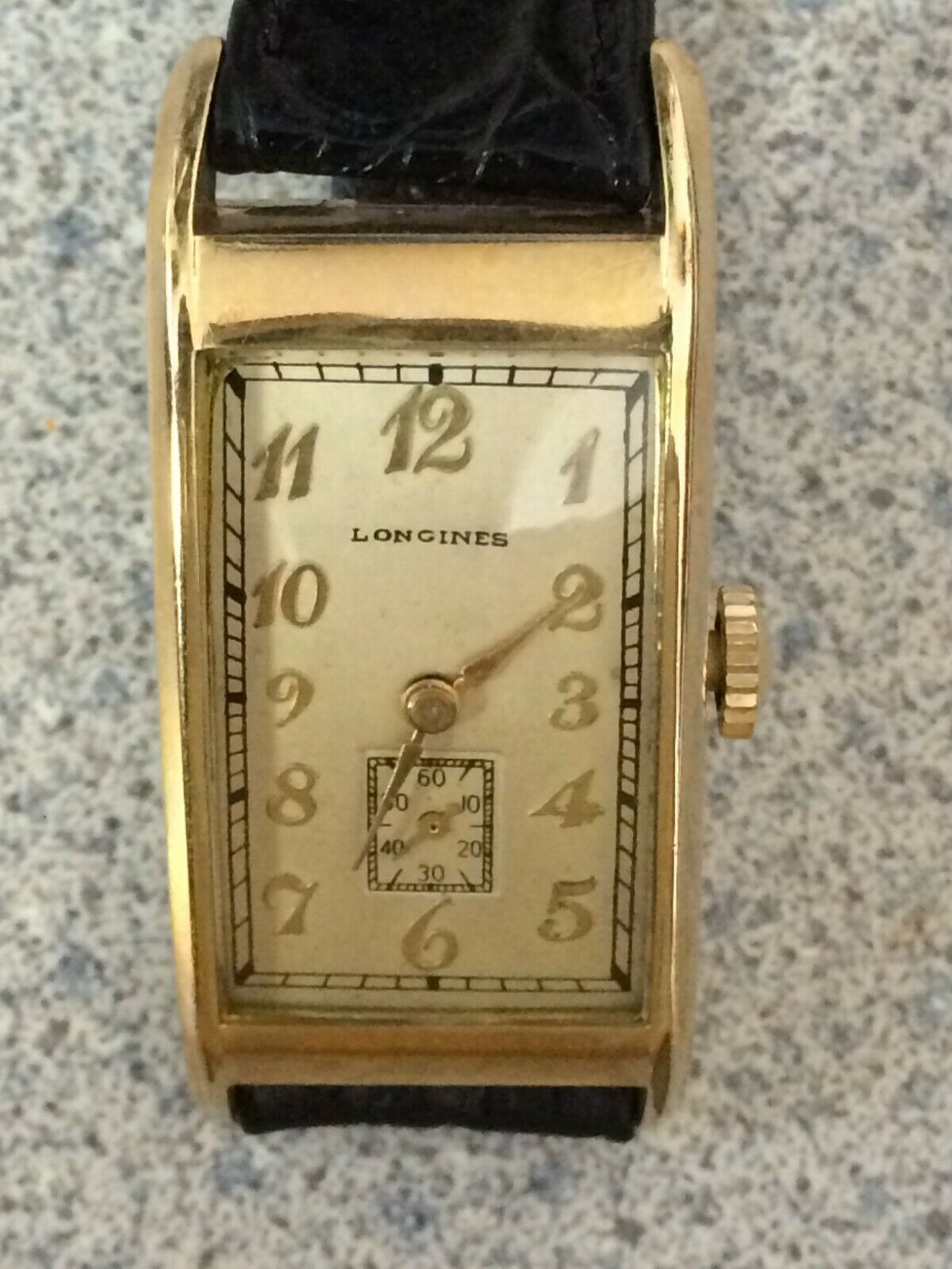 Longines Curvex 1939 Deco 10K Yellow Gold Filled In Lovely