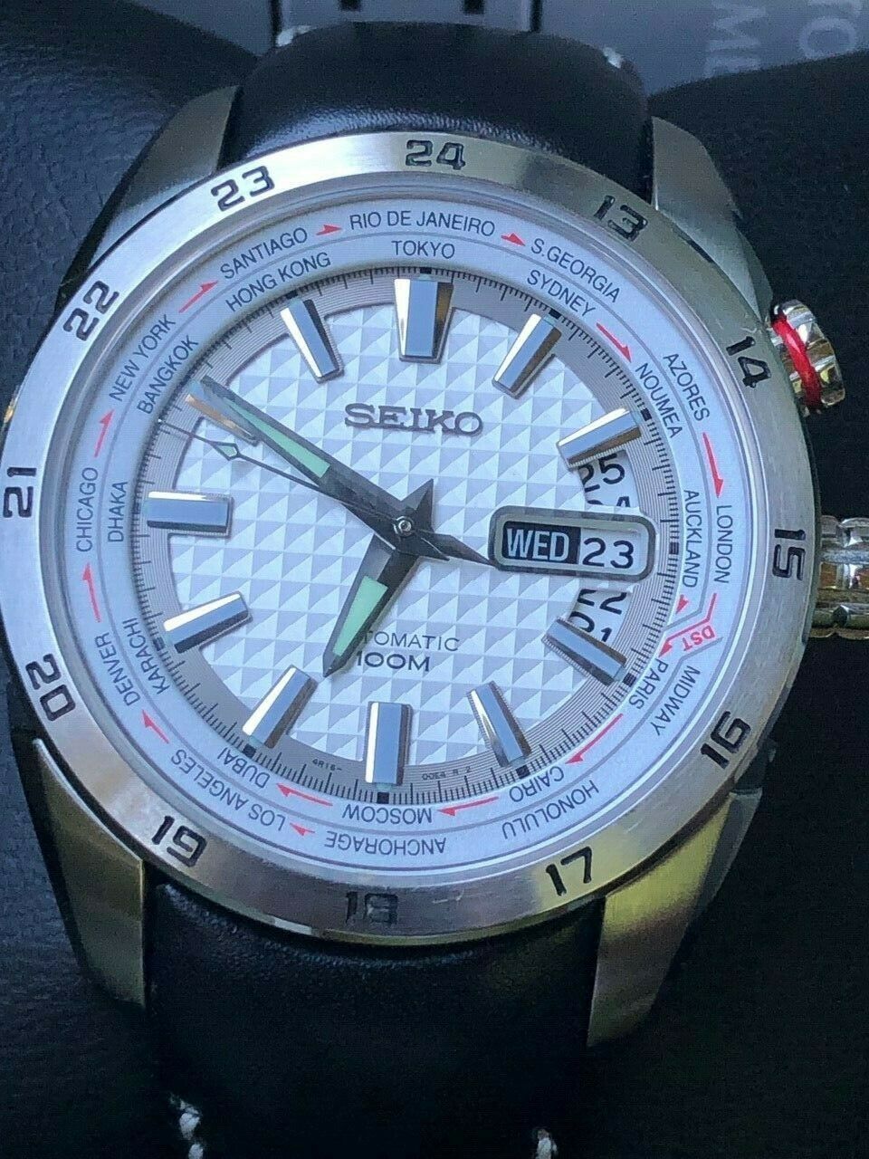 Seiko Superior SRP033K1 World Timer Automatic *MINT* Saphire 