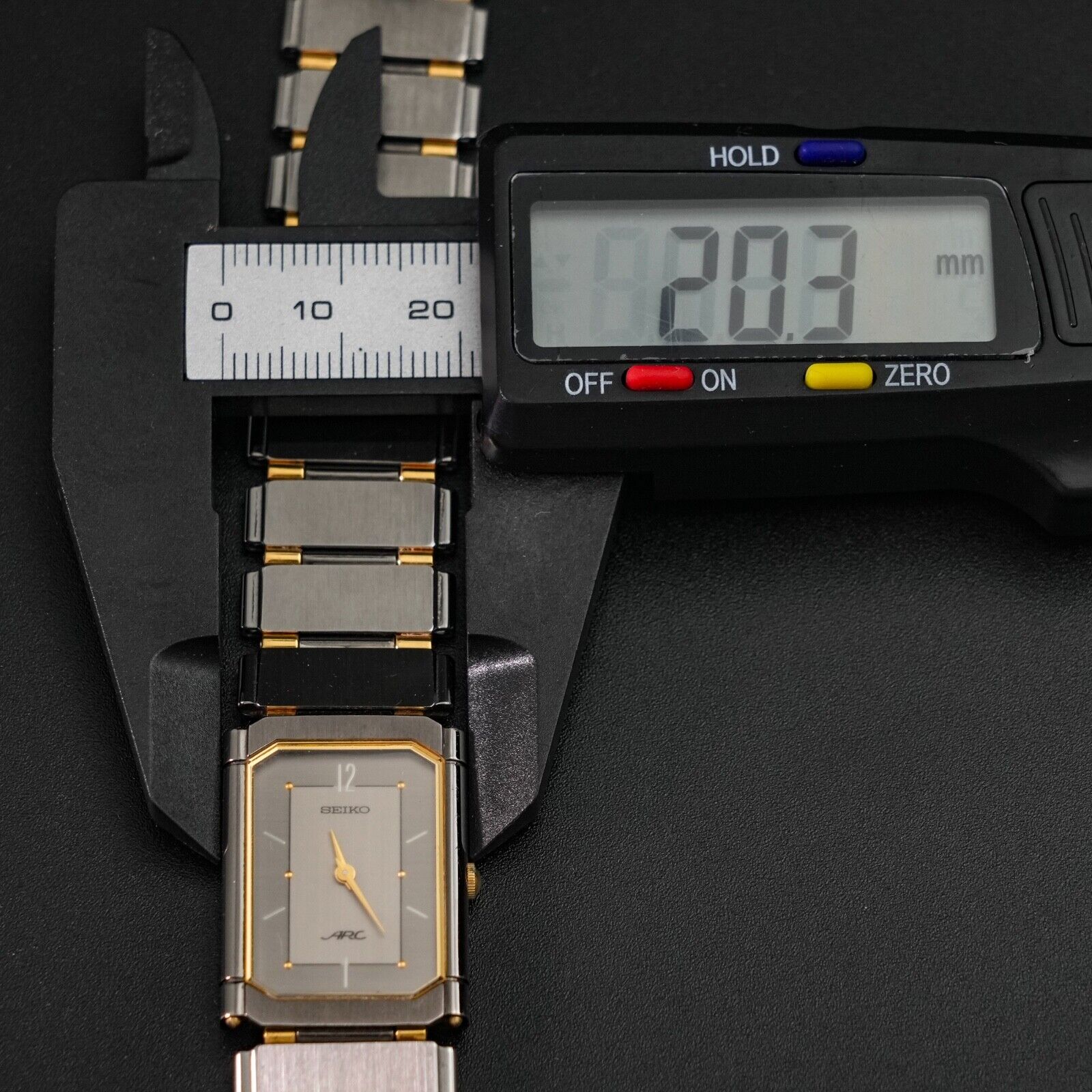 N-MINT] SEIKO ARC 1220-5210 Gunmetal Gold Vintage Men's Watch