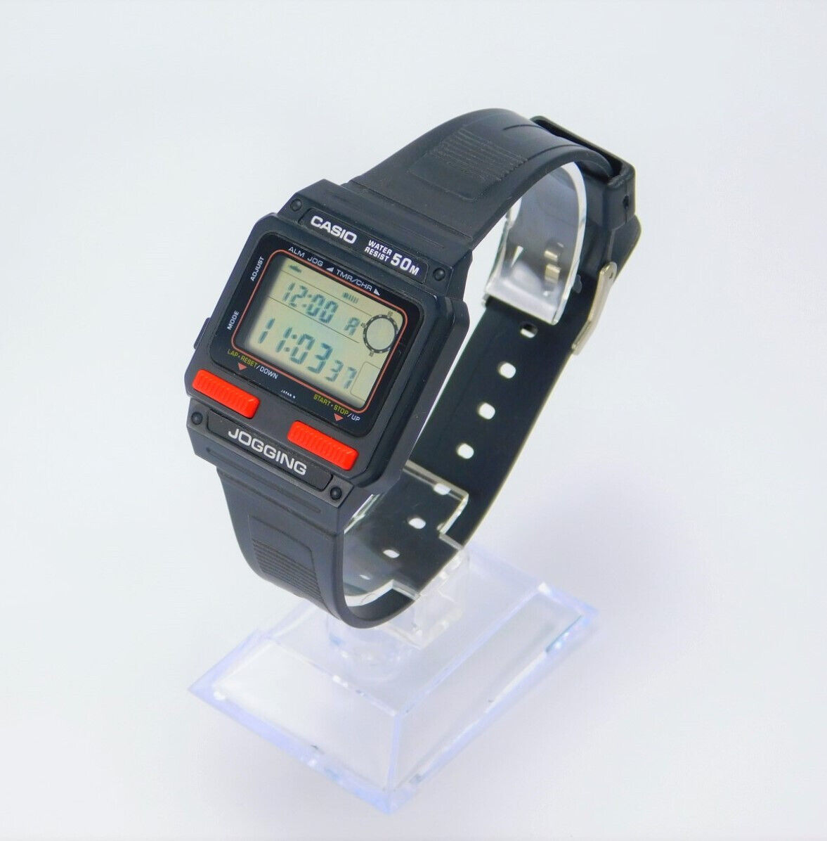 レア 80´s CASIO J-51W JOGGING 腕時計
