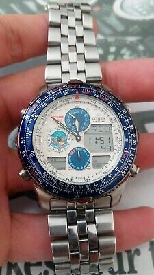 Very Rare Citizen Promaster Navihawk World Time C300 BLUE IMPULSE