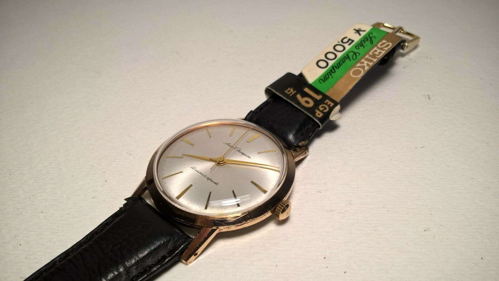 Mint Vintage 19J Gold Plate Seiko Champion J14082 Hand Wind Watch