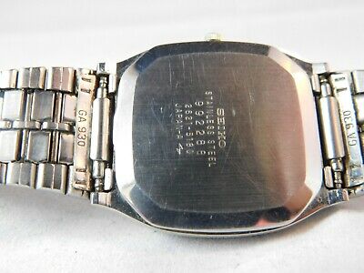 GOOD!! SEIKO 2621-5180 SILVER MEN'S VINTAGE WATCH JAPAN-A QUARTZ