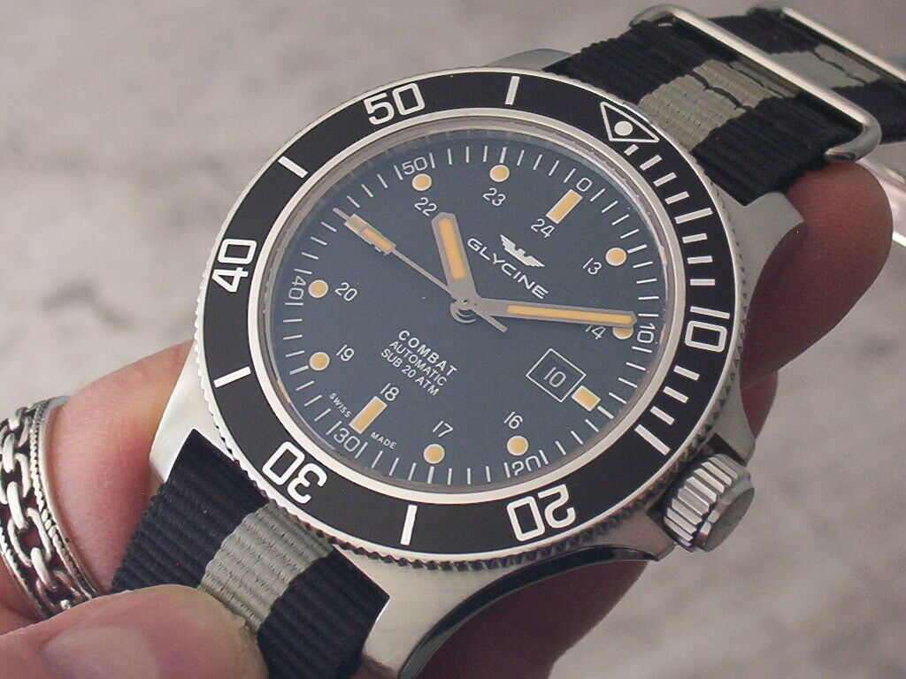 GLYCINE COMBAT SUB 20 ATM AUTOMATIC GL0097 SWISS