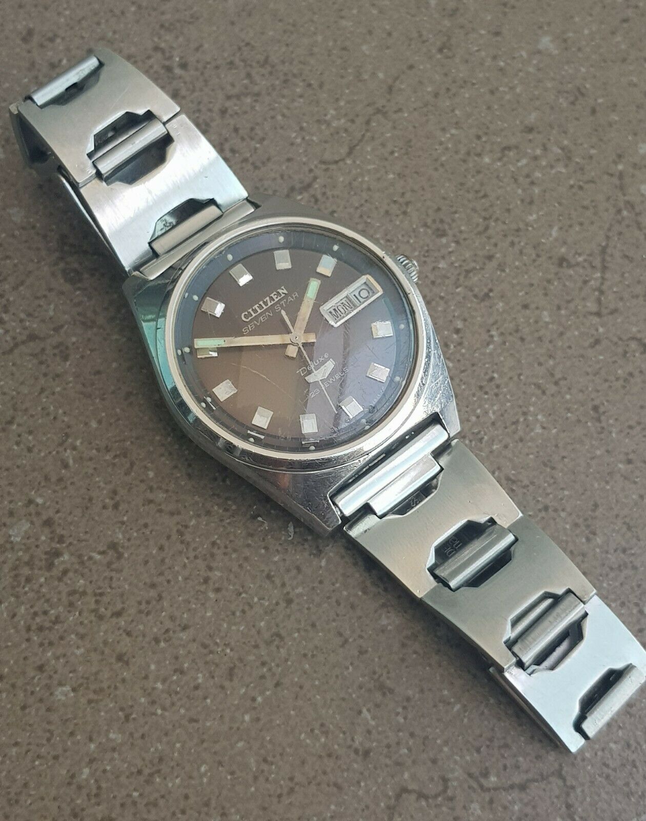 Vintage Citizen Seven Star Deluxe 23 Jewels Mens JDM 