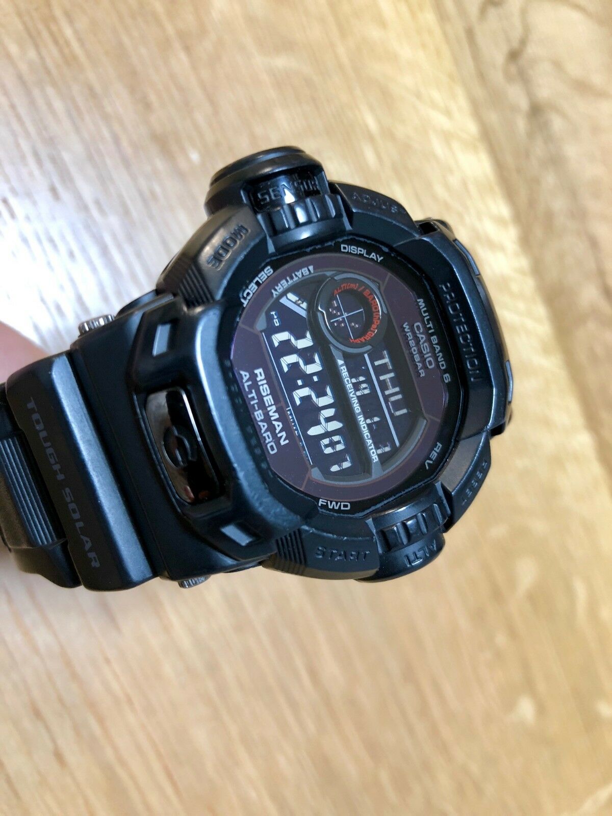 Rare Casio G Shock Riseman Men in Mat Black GW 9200MBJ 1JF GW 9200