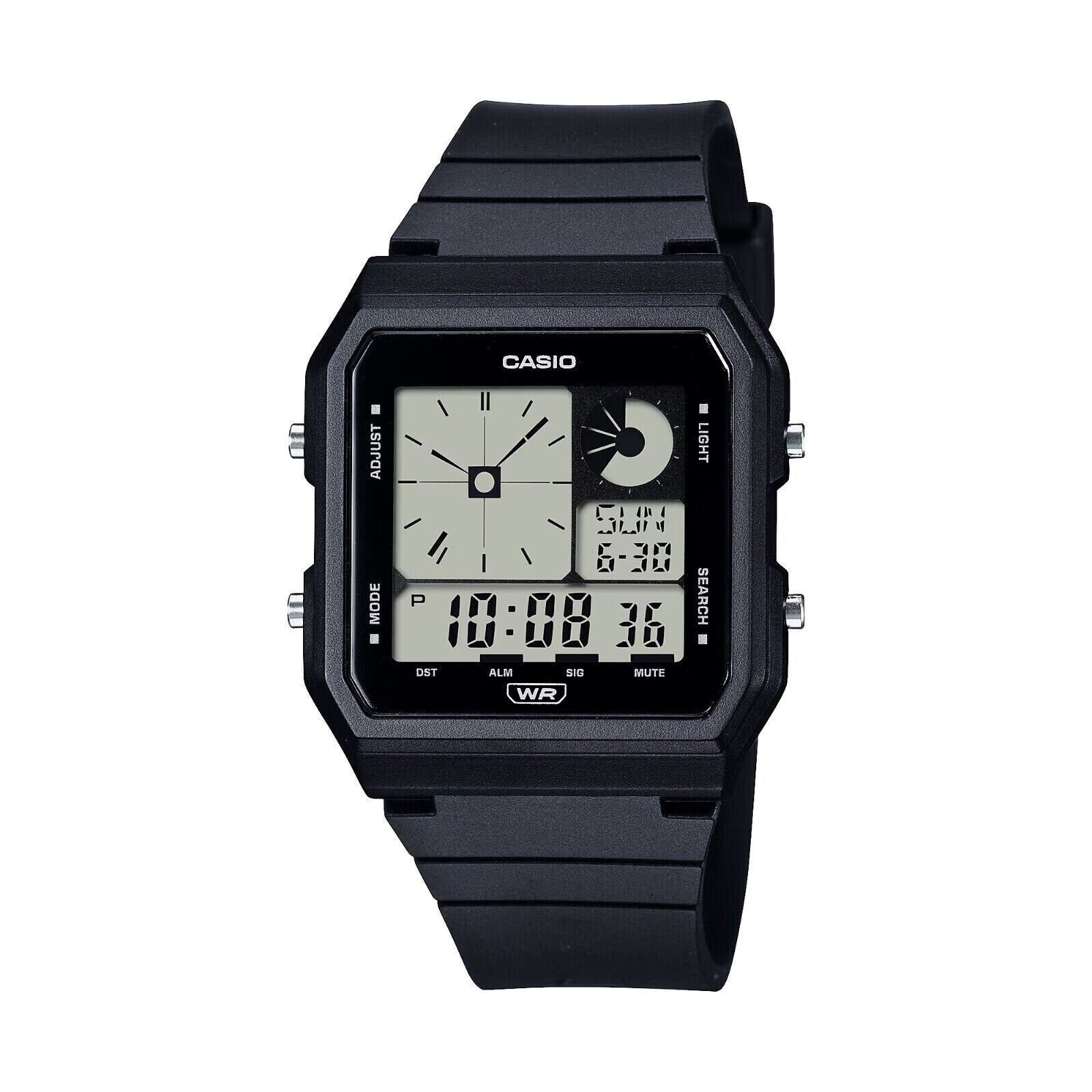 Casio LF-20W-1ACF Black 3551 Quartz Watch, World Time, Chronograph