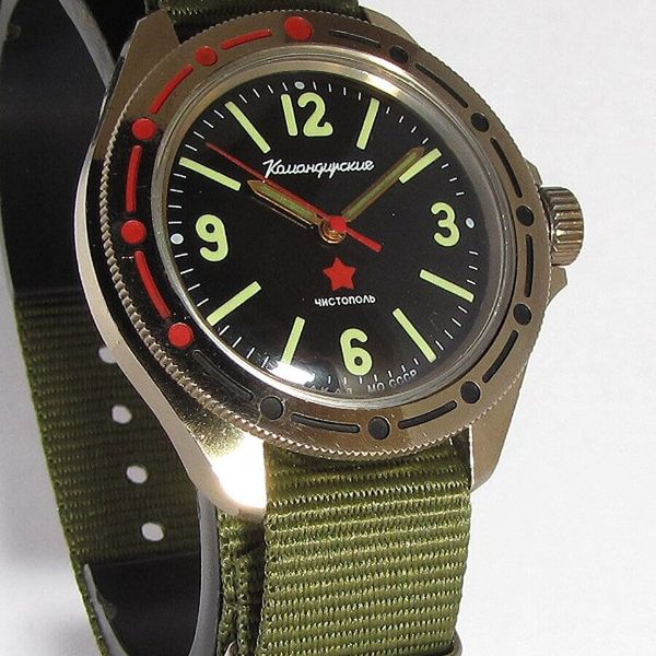 Montre Vostok Komandirskie Vintage URSS Années 70/80 - Mécanique Automatique - Cadran Bleu