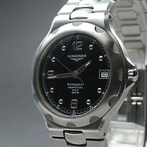 N.MINT] New Battery!Longines conquest L1.636.4 Perpetual V.H.P 