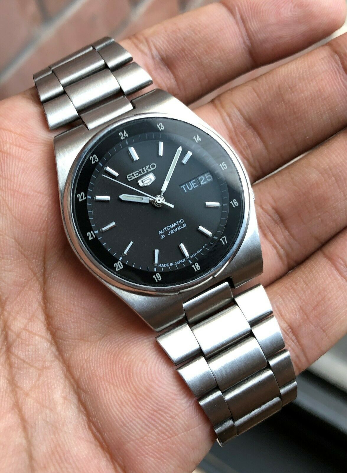 Seiko 5 sale railway watch