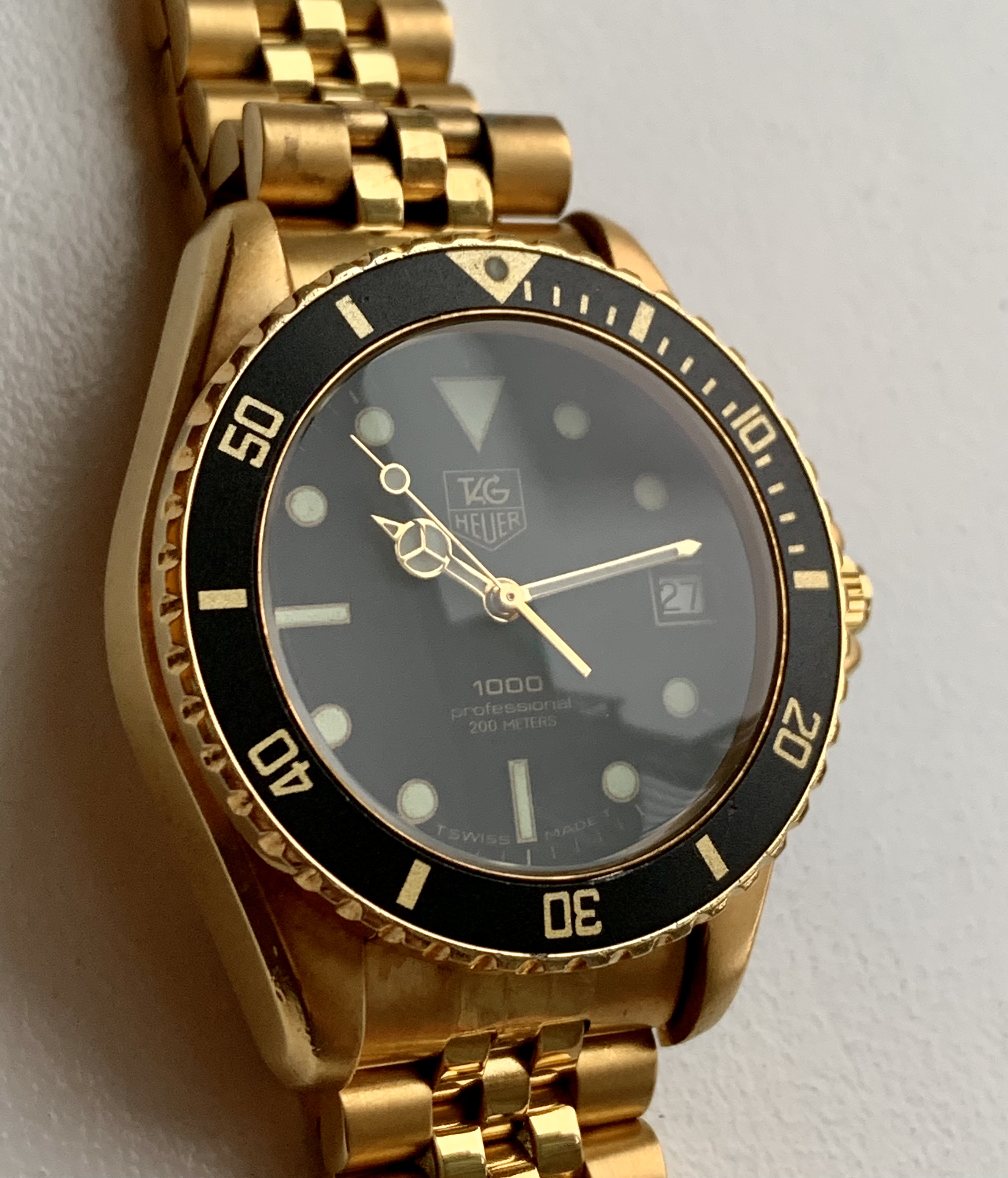 FS Tag Heuer Professional 1000 Gold Auto Wolf of Wall Street WatchCharts Marketplace