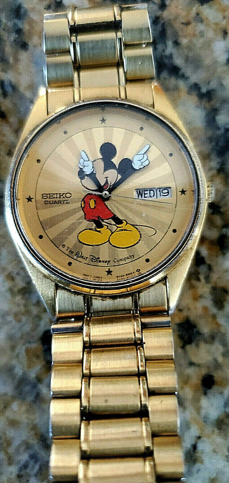 Men's Vintage Seiko Mickey Mouse Watch with Sunburst Dial! & Mickey Mouse  Watch | WatchCharts