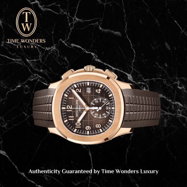New Q4 2025 Patek Philippe Aquanaut Chronograph 5968R Rose Gold Brown ...