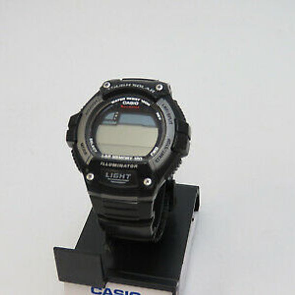 Casio Men's STLS-110H-1B2CF Tough Solar Digital Display Quartz Black ...
