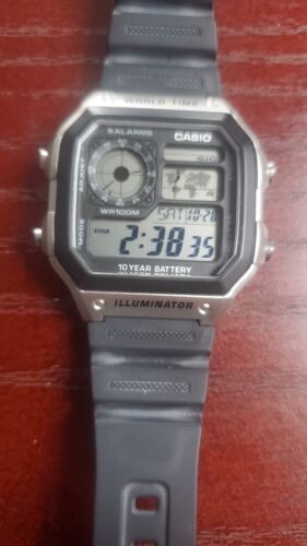 Silver Casio World Time Watch with Color Screen Mod (Pick your colors) –  rswatchworks