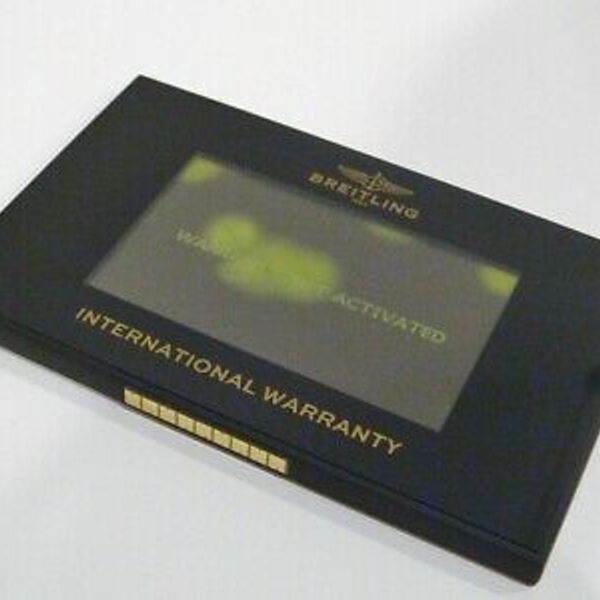 Breitling International Electronic Digital Warranty Card And Maintenance Book Watchcharts