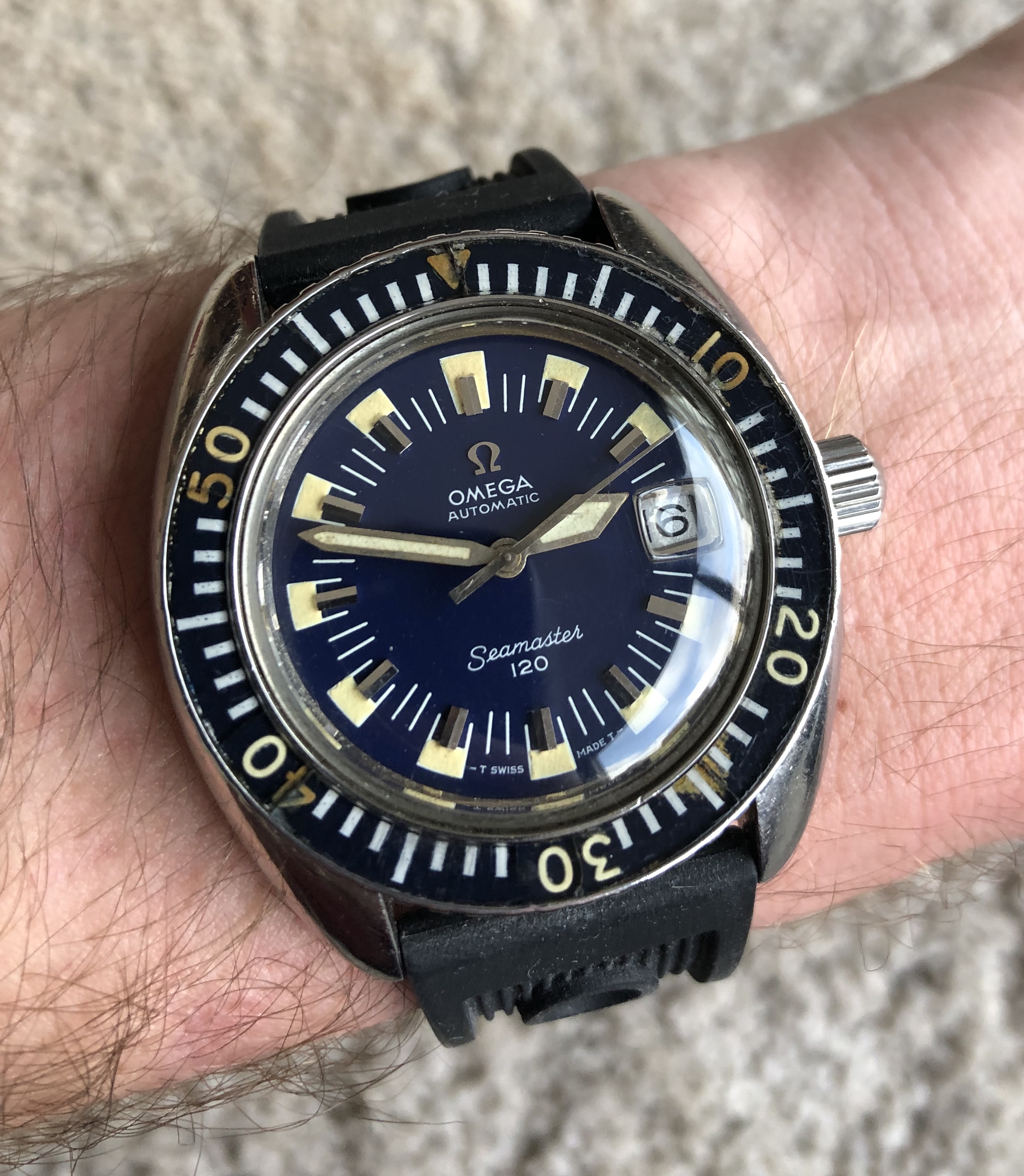 Omega seamaster outlet 120 deep blue