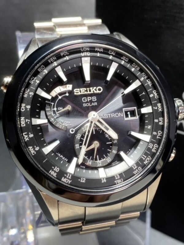 SEIKO ASTRON 7X52-0AA0 Solar Radio Titanium Quartz Men's Watch