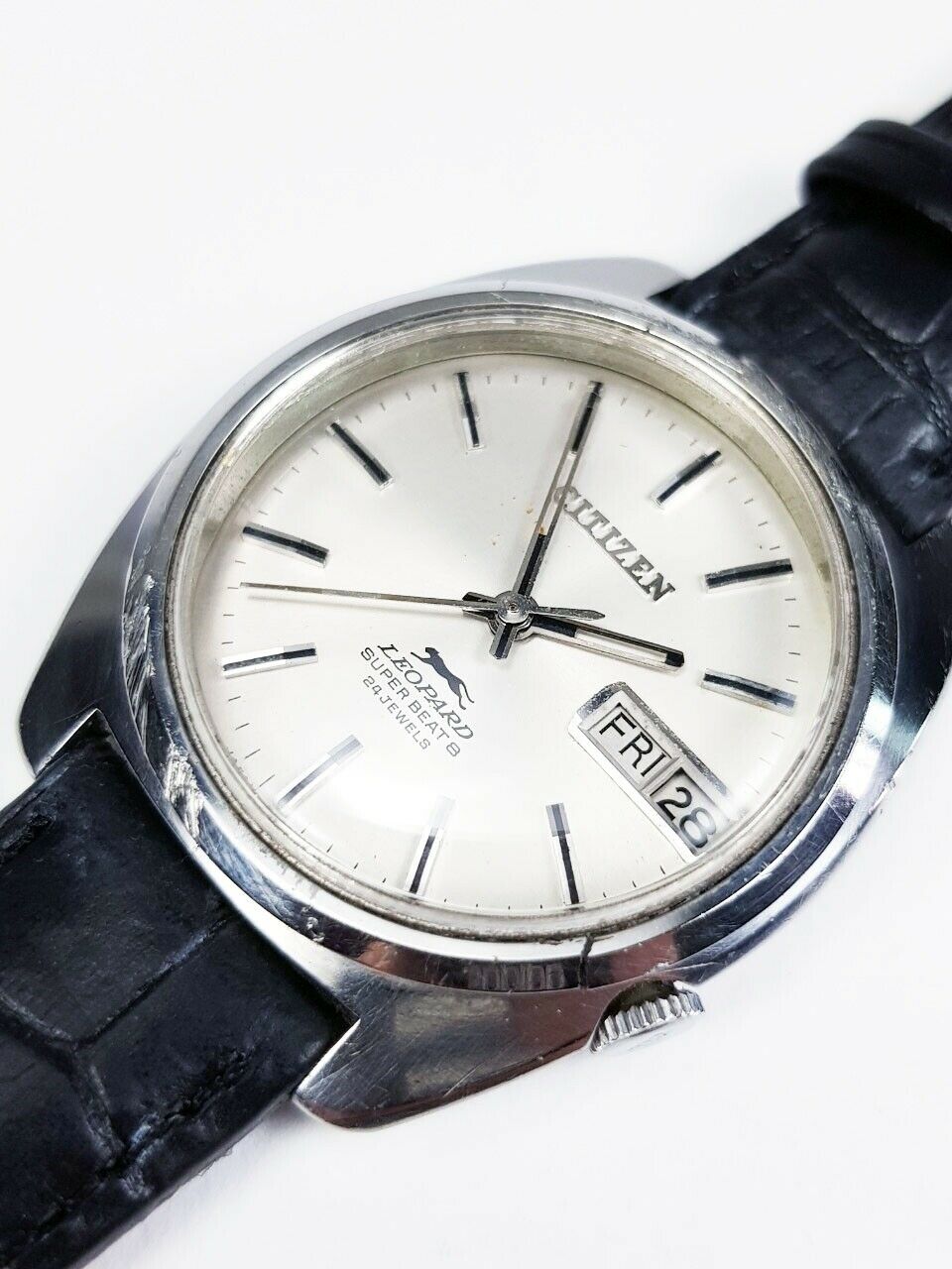 Vintage Citizen Leopard Super Beat 8 24 Jewels Cal. 7710 Auto Mens