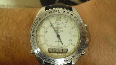 Montre suisse homme BREITLING PLUTON A51038 quartz acier Montre suisse homme BREITLING PLUTON A51038 quartz acier