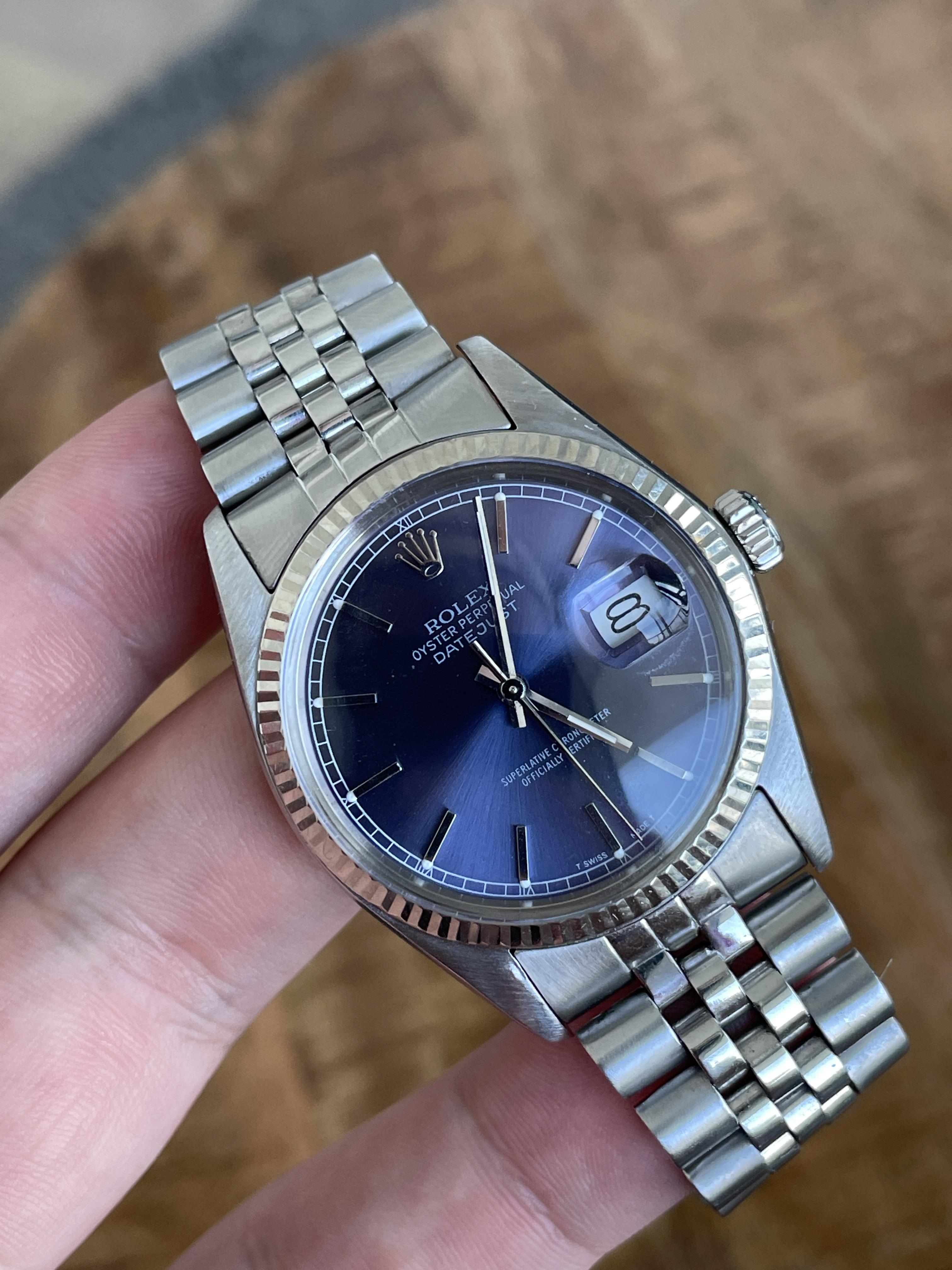 Rolex 16014 outlet blue dial