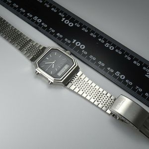 Vintage 1983 JAPAN SEIKO HYBRID SILVER-WAVE H449-502A 2Jewels