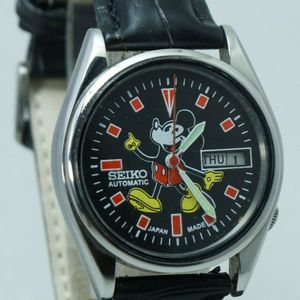 VINTAGE SEIKO 5 MEN'S MICKEY MOUSE DIAL AUTOMATIC 23 JEWELS 6349 GREAT WATCH  | WatchCharts