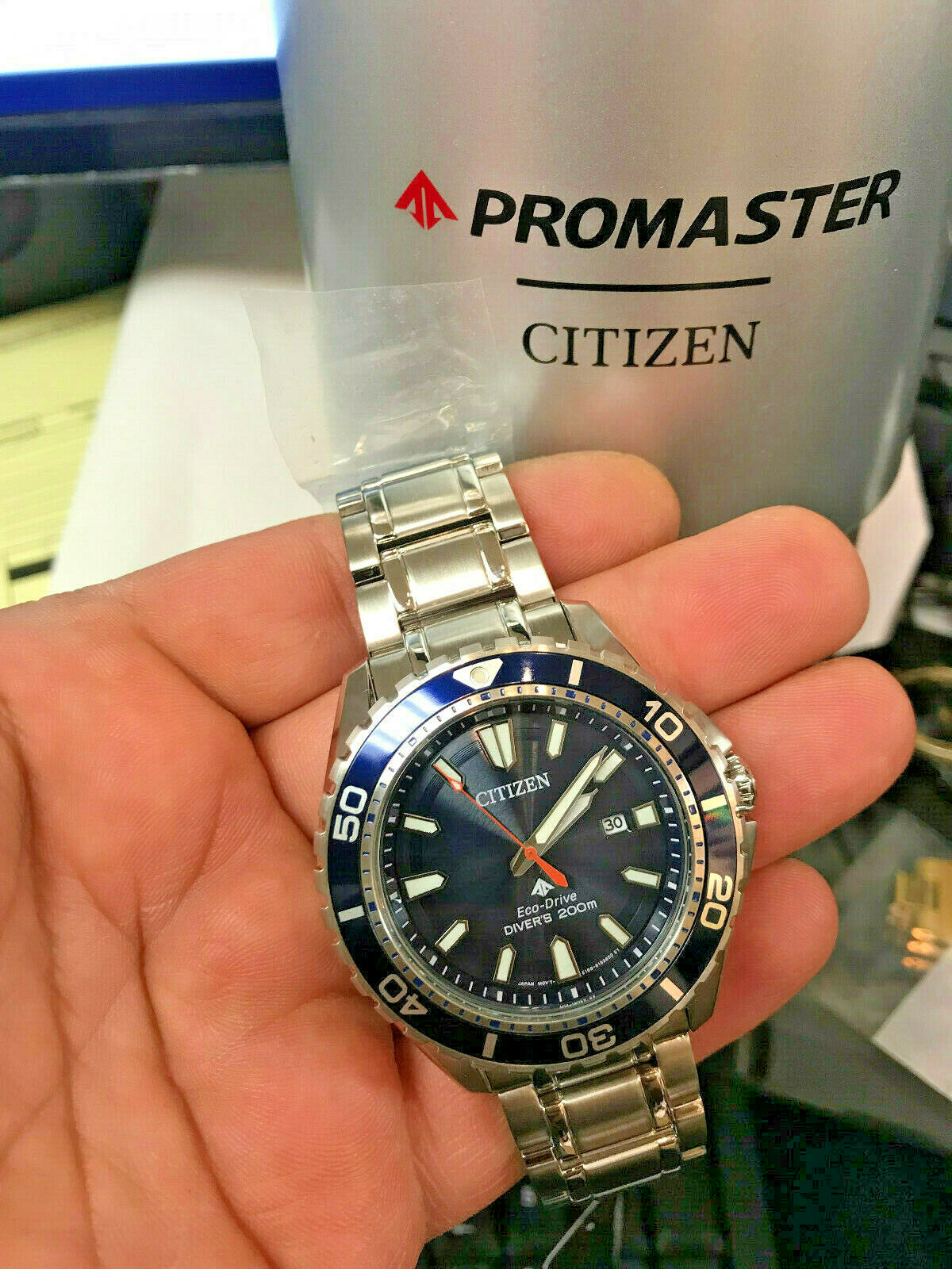 Citizen Promaster Diver Blue Dial Stainless Steel Men'S Watch