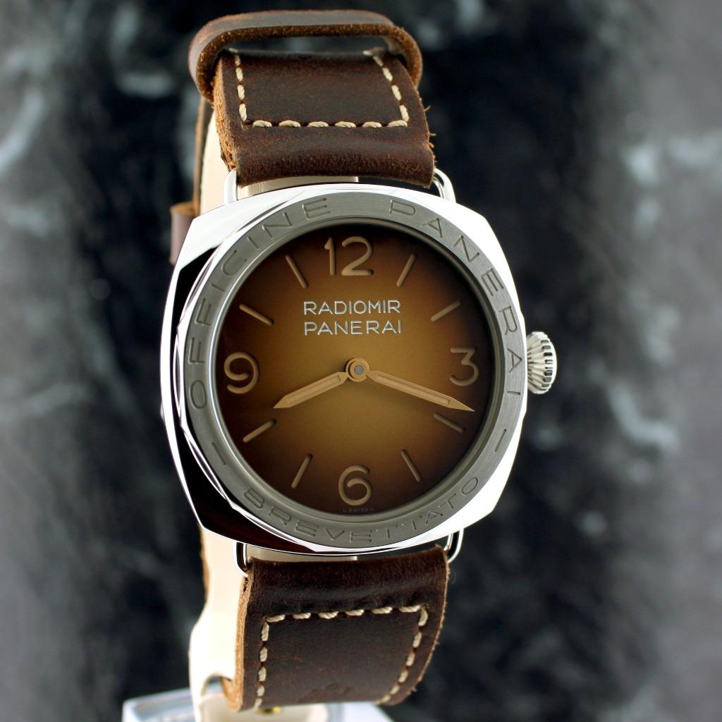 fs Panerai PAM 687 RADIOMIR 3 DAYS ACCIAIO 47mm Brown Tropical