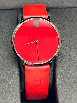 Movado modern 47 red best sale