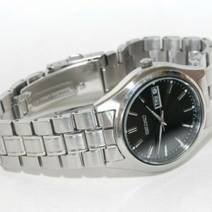 Seiko 7N43-0BF0 A0 Stainless Steel Quartz Day Date Black Dial Gents Watch  SQ | WatchCharts