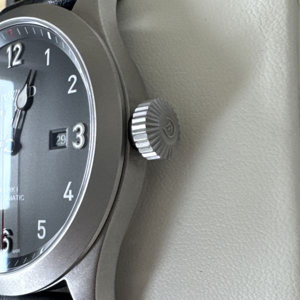 Christopher Ward C8 Flyer Mark 1 Automatic 44mm Silver - Leather Strap ...