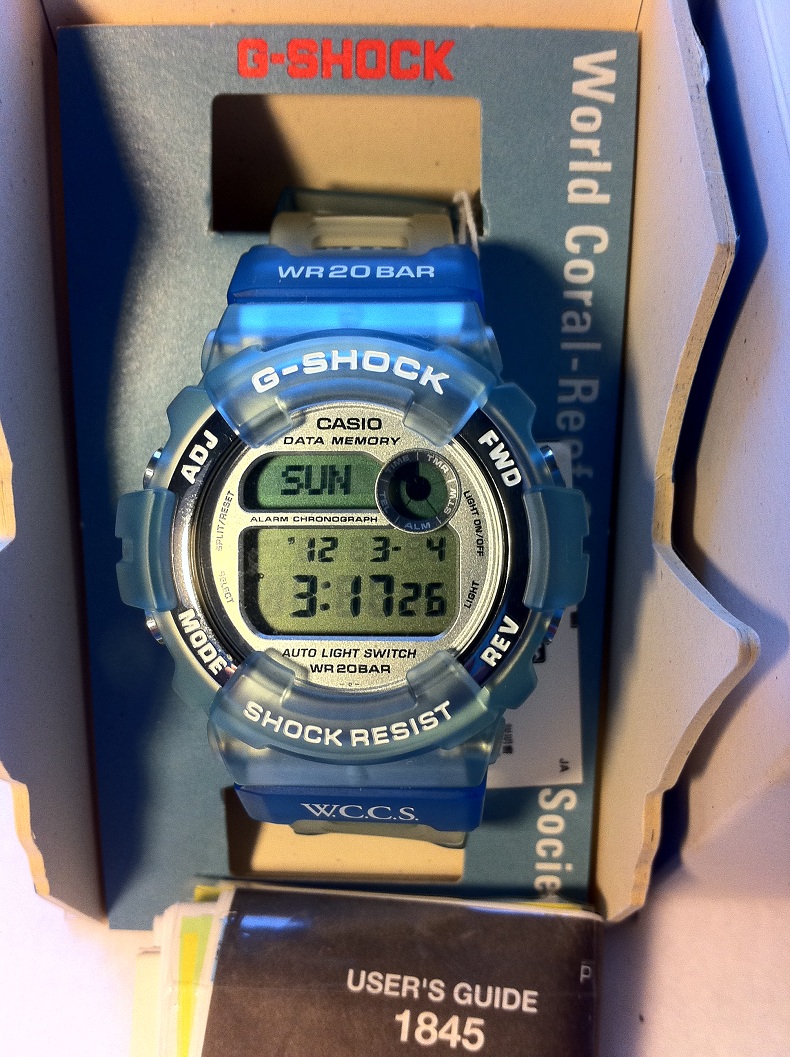 Reduced Again Casio DW-9600WC-2T WCCS G-Shock Blue Jelly £70