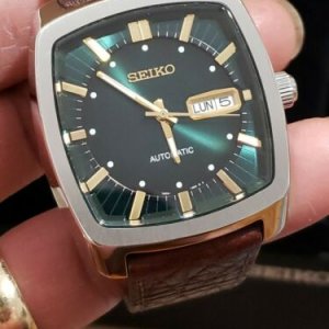 Seiko Mens Recraft Series Automatic Green Dial Brown Band Watch SNKP27????  | WatchCharts