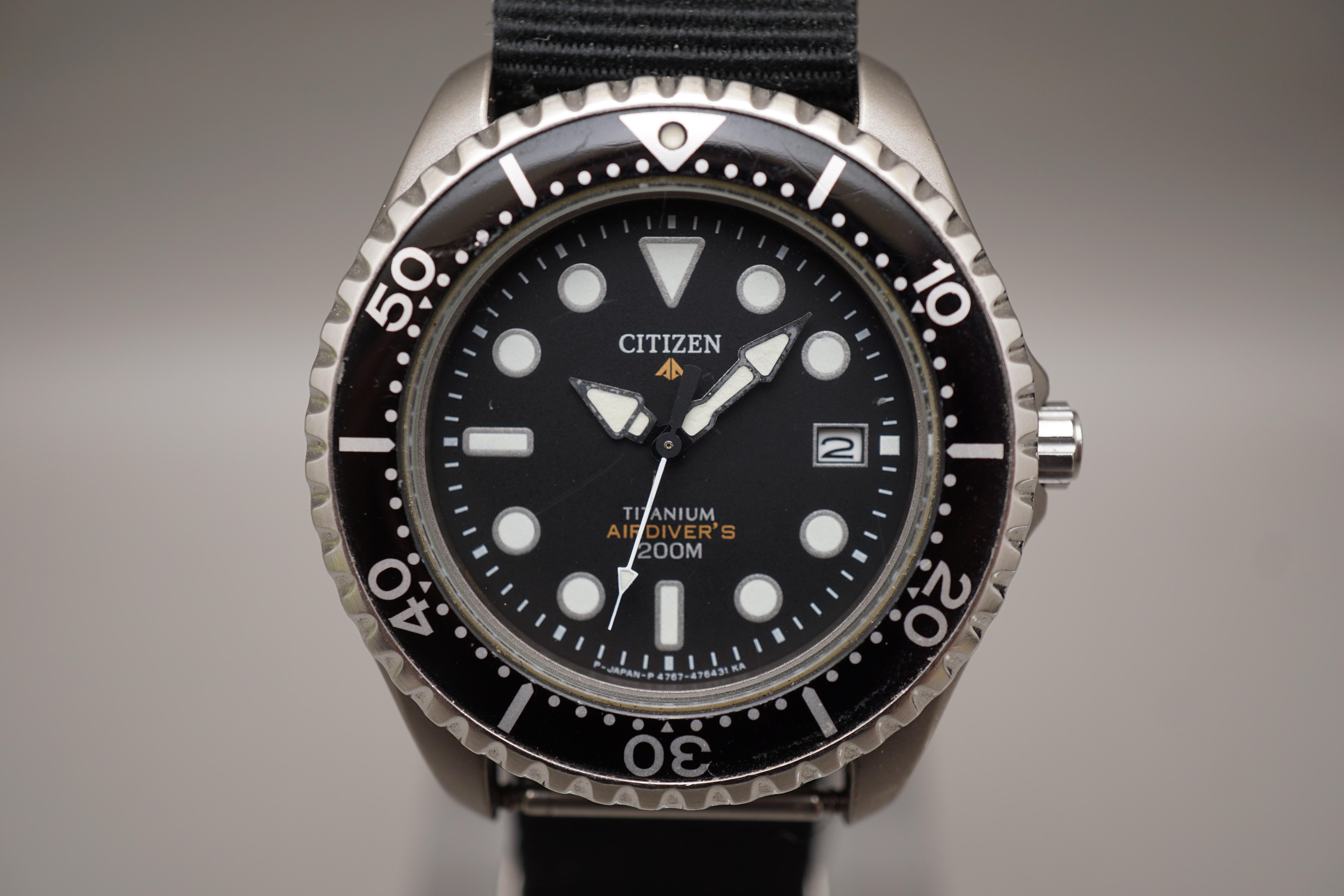 WTS] Vintage 1996 Citizen 4767-472128 Air Divers 200M Titanium