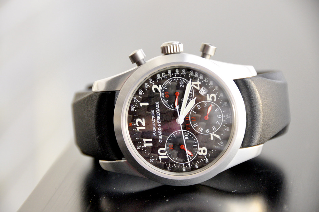 FS Girard Perregaux F1 047 Ref 4955 VERY RARE AUTOMATIC CHRONOGRAPH in ALUMINUM CASE WatchCharts Marketplace