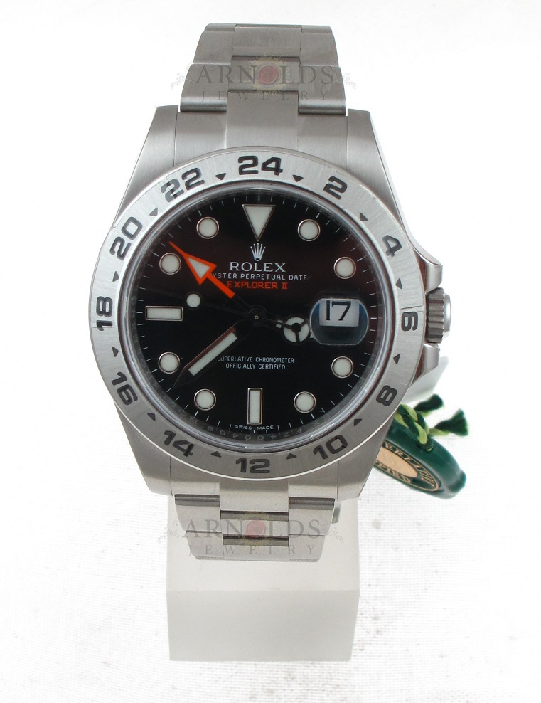 FS Rolex Stainless Steel New IN Box Explorer II With Black Dial Model