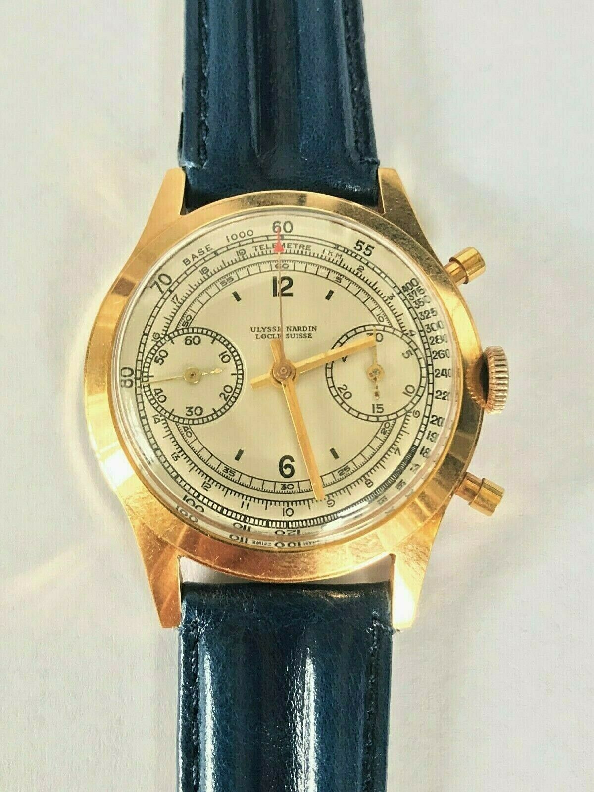 ULYSSE NARDIN SWISS VINTAGE CHRONOGRAPH MECHANICAL WATCH MOVEMENT