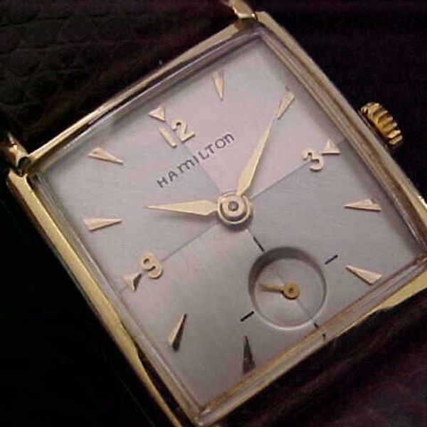 Excellent 1955 Hamilton Trent Watch Just Refurbished With Quad TwoTone