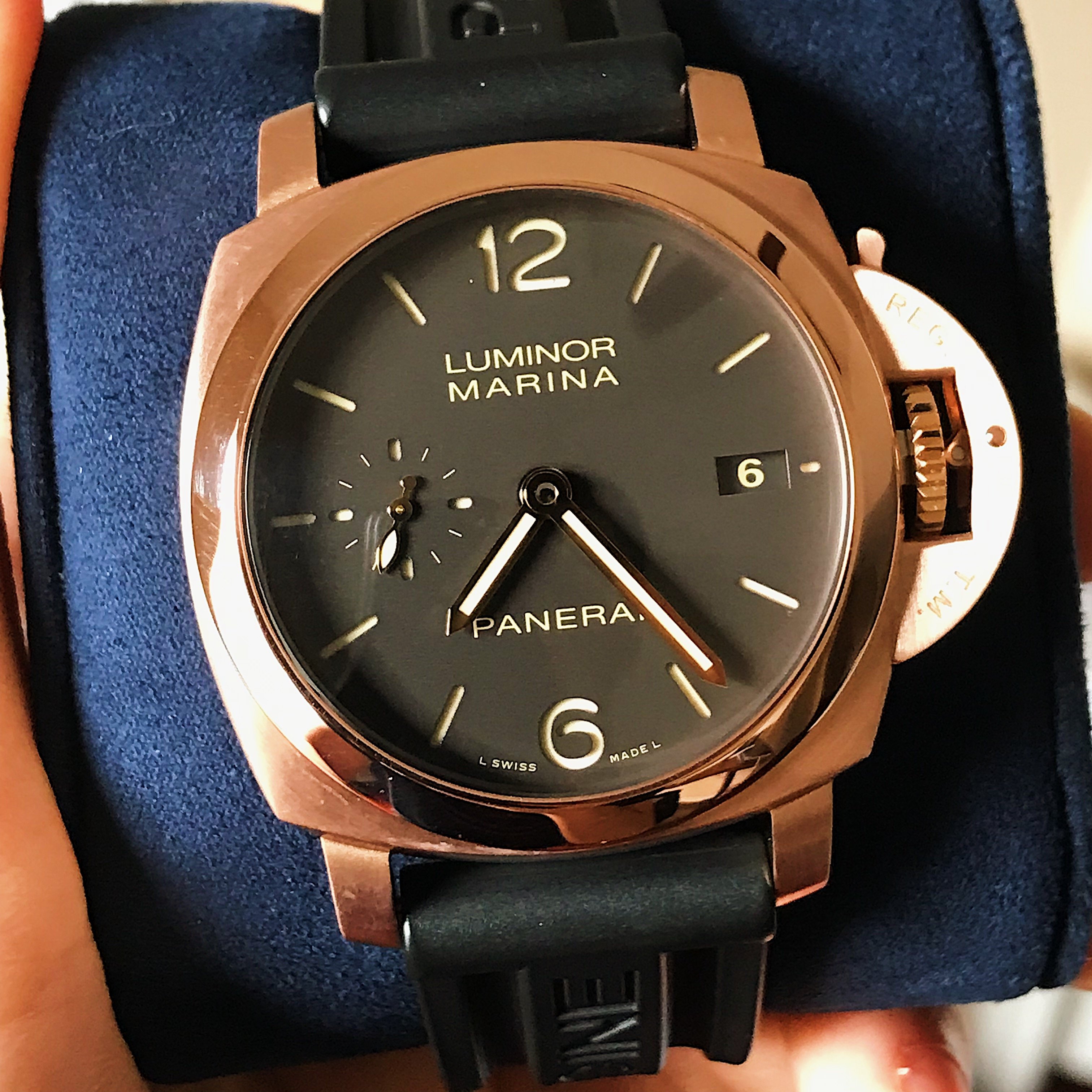 16 850 USD FS Panerai Luminor Marina 1950 3 Days Rose Gold 42mm