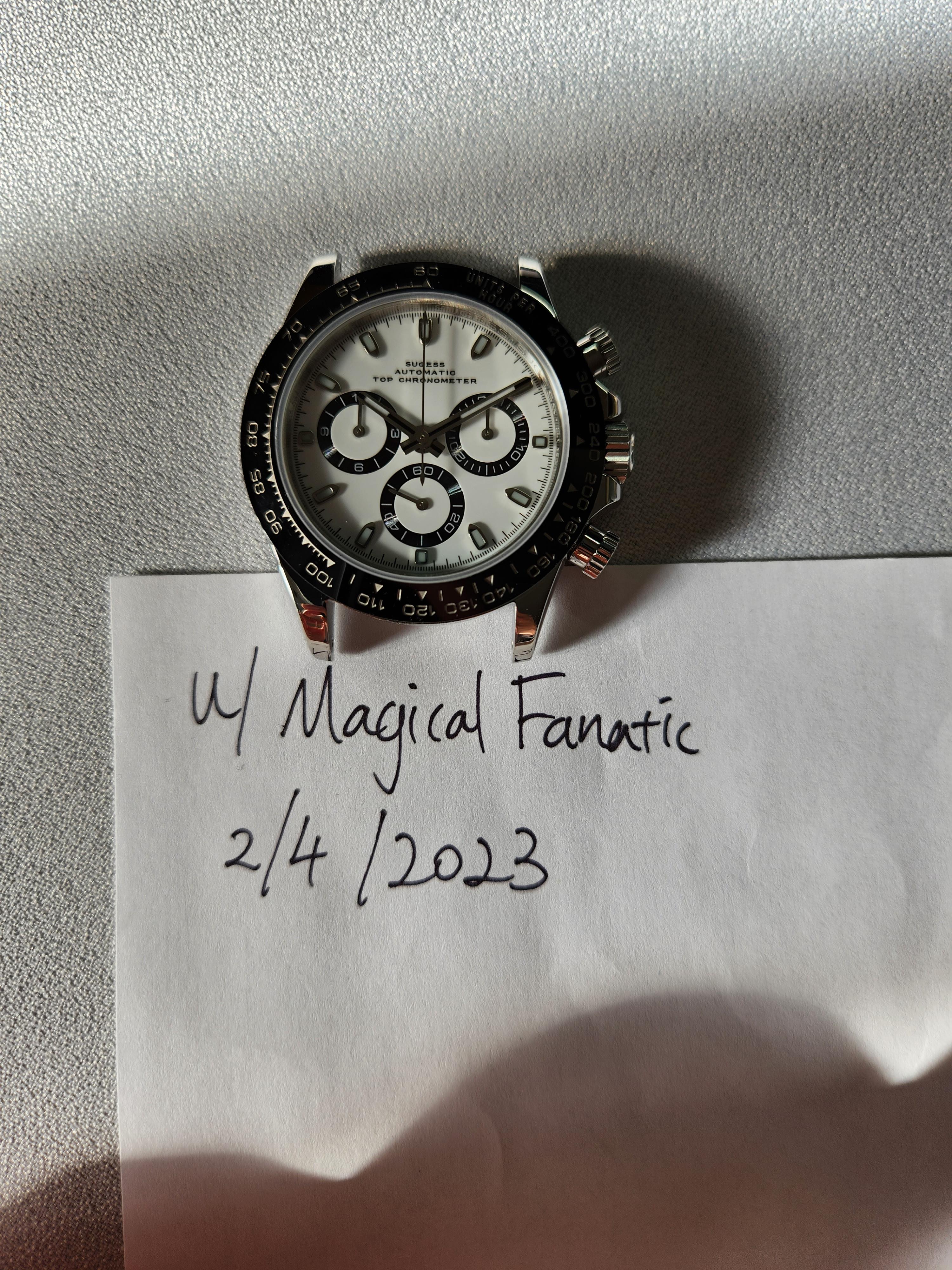 WTS] Sugess Top Chronometer V3 Daytona Homage, no bracelet | WatchCharts  Marketplace